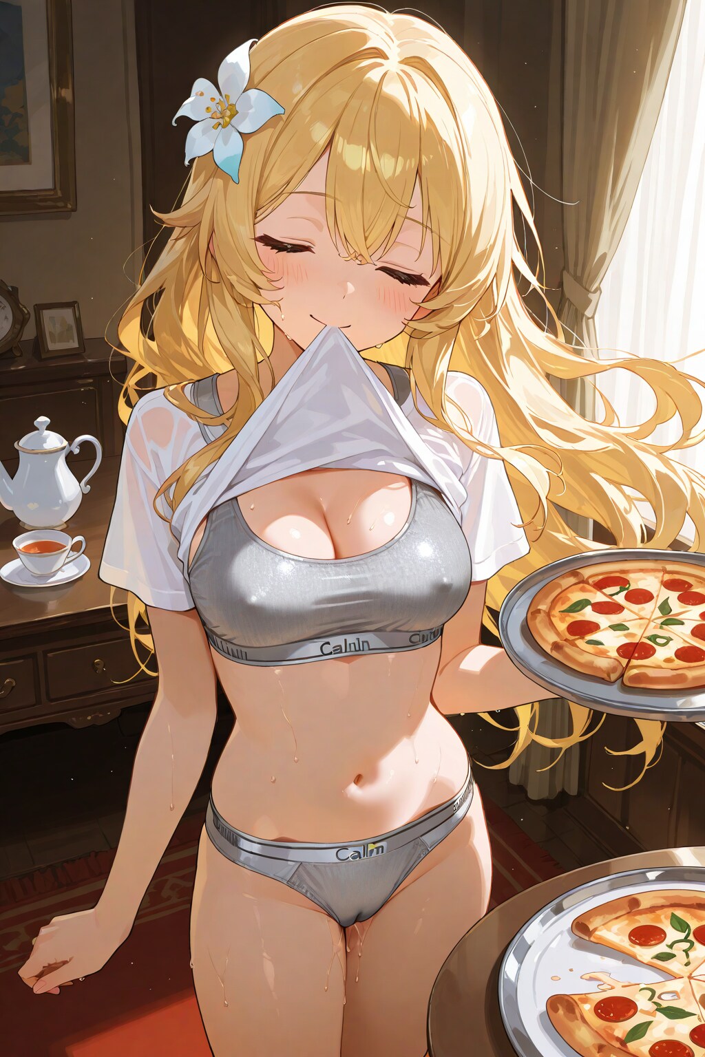 ピザとCK姫様