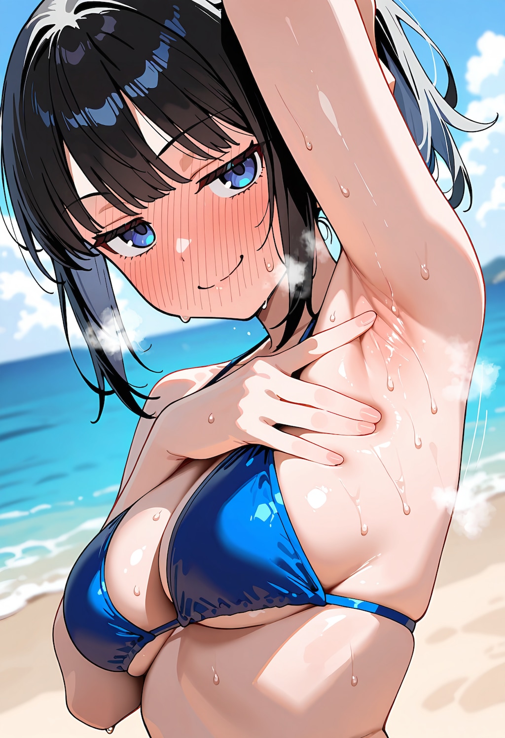 腋にフェチがあるということを熟知している娘