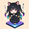黒猫ちゃんに何かしゃべってもらう 5枚目