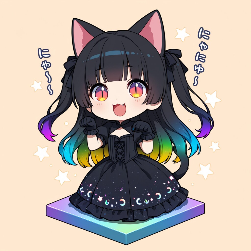 黒猫ちゃんに何かしゃべってもらう