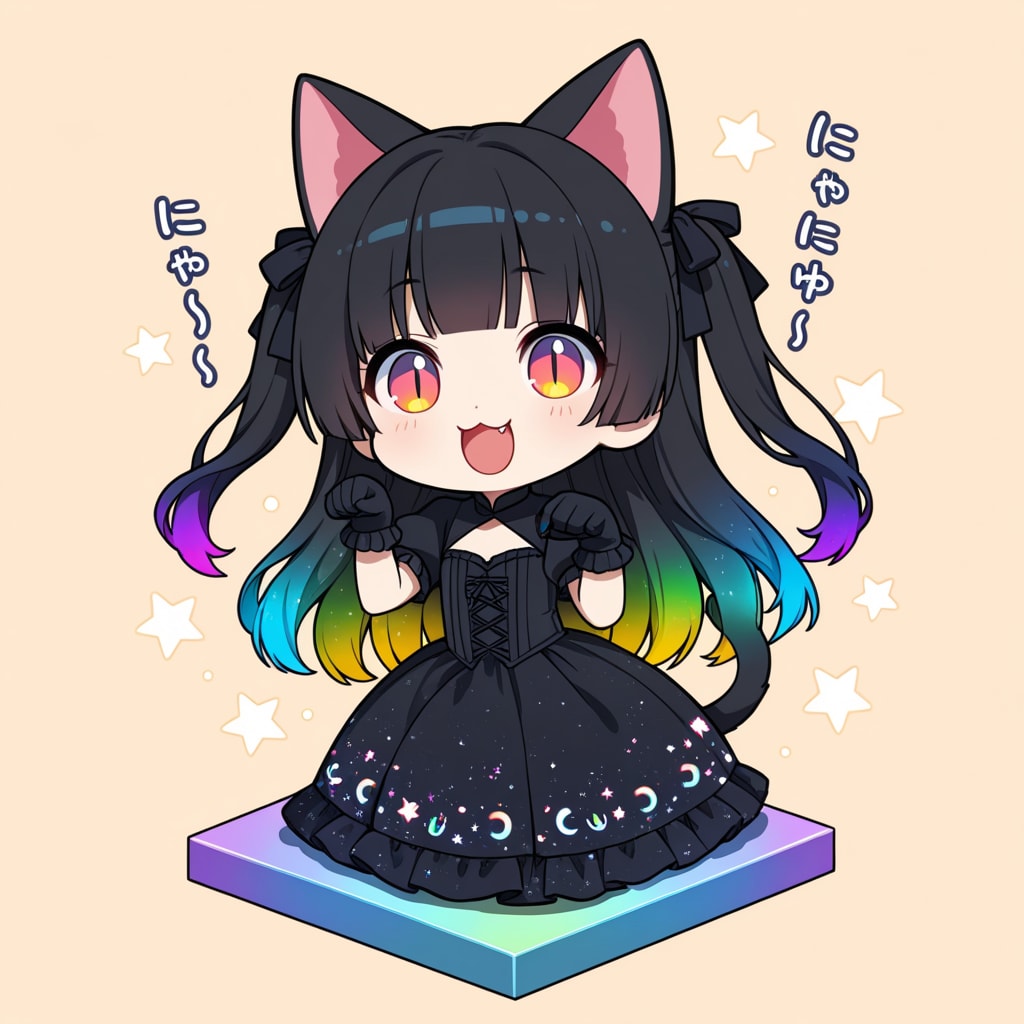 黒猫ちゃんに何かしゃべってもらう