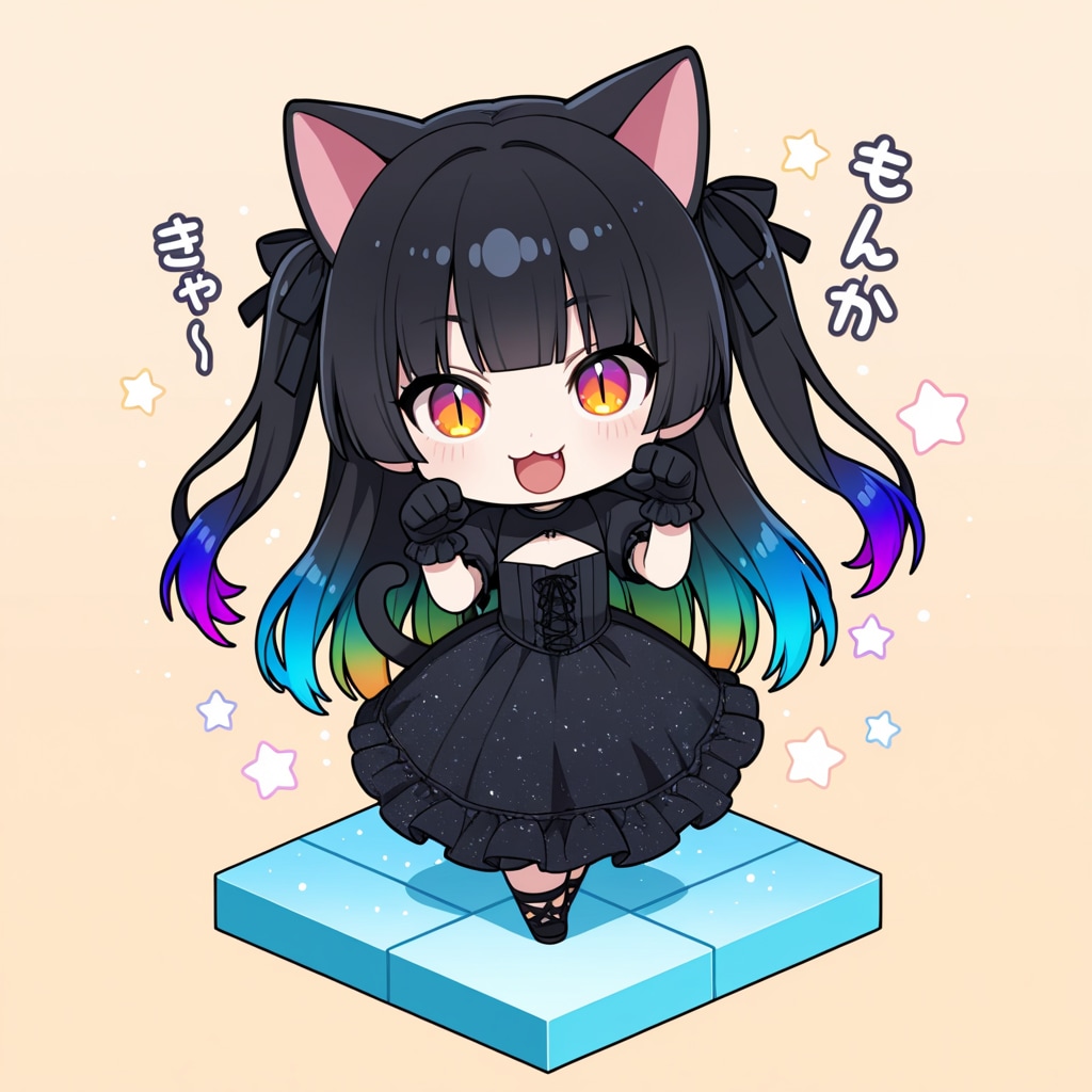 黒猫ちゃんに何かしゃべってもらう