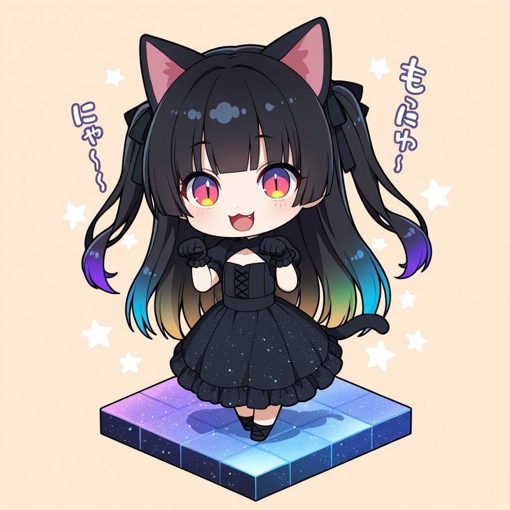 黒猫ちゃんに何かしゃべってもらう