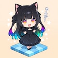 黒猫ちゃんに何かしゃべってもらう 2枚目