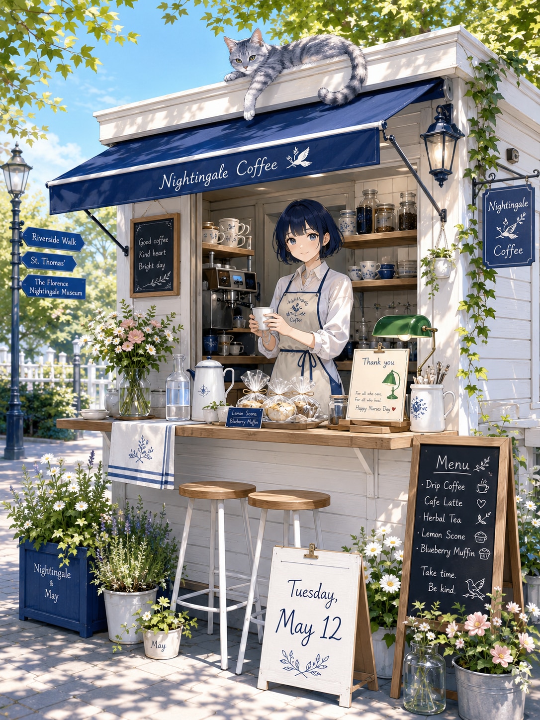 ナイチンゲールカフェ | の人気AIイラスト・グラビア