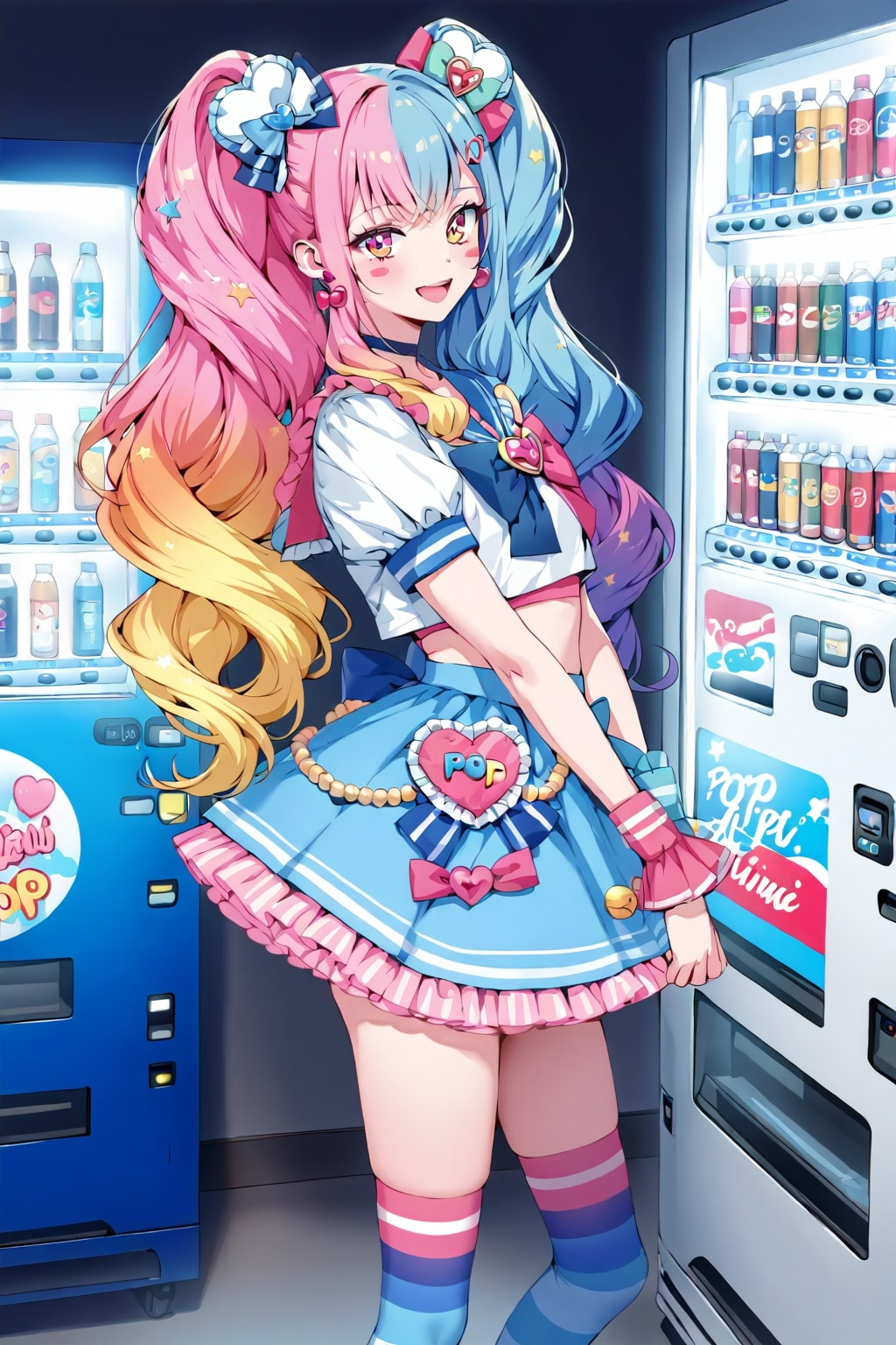 カラフルな魔法少女 | の人気AIイラスト・グラビア