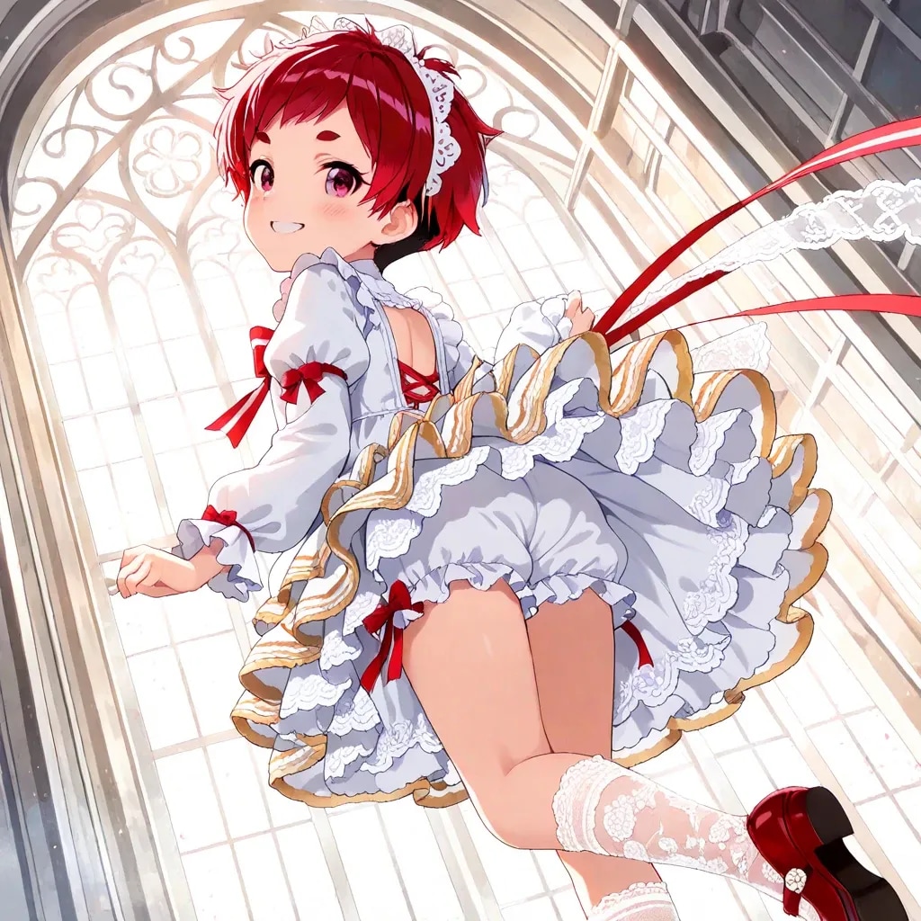 刈り上げ少女とカボチャパンツ