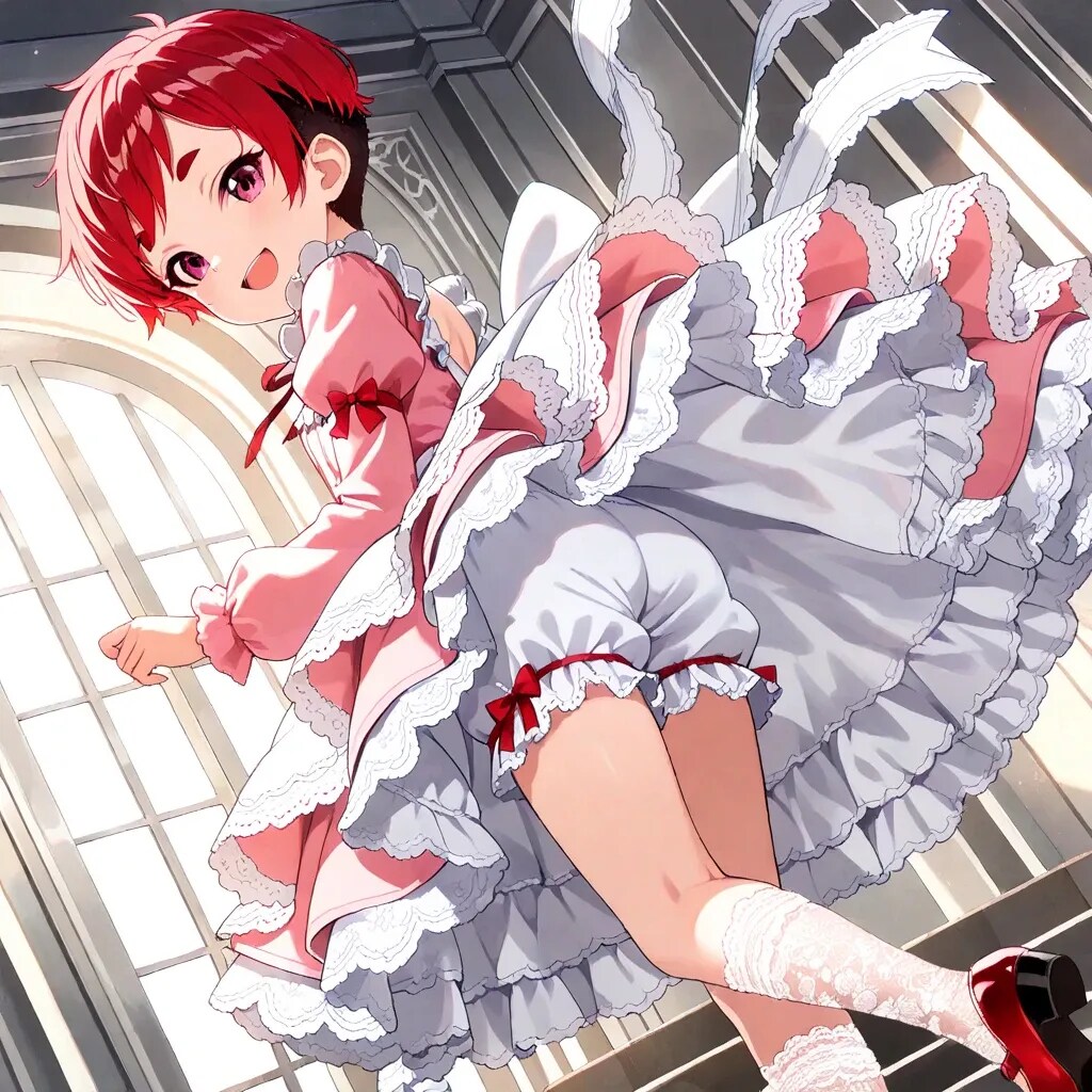 刈り上げ少女とカボチャパンツ