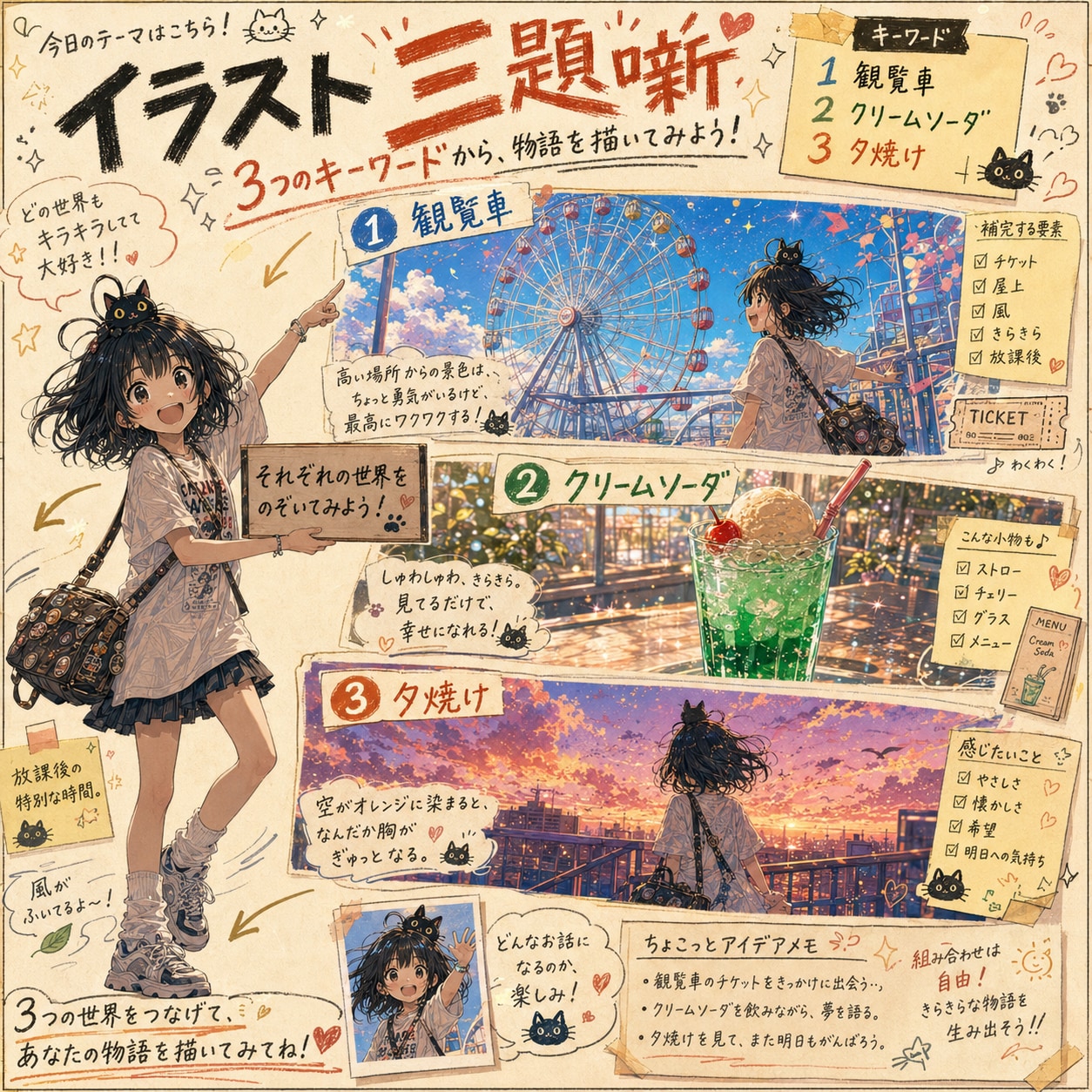 イラスト 三題噺