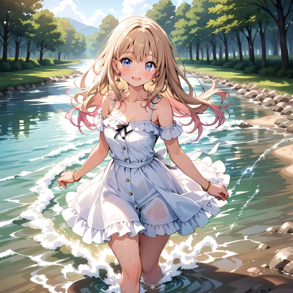 水が気持ちいい！
