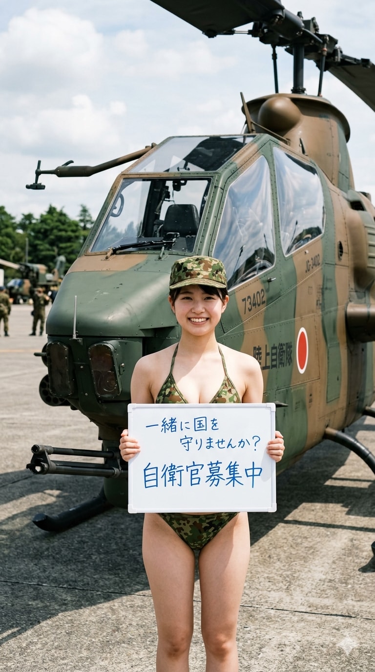 ２８日の女性陸上自衛官