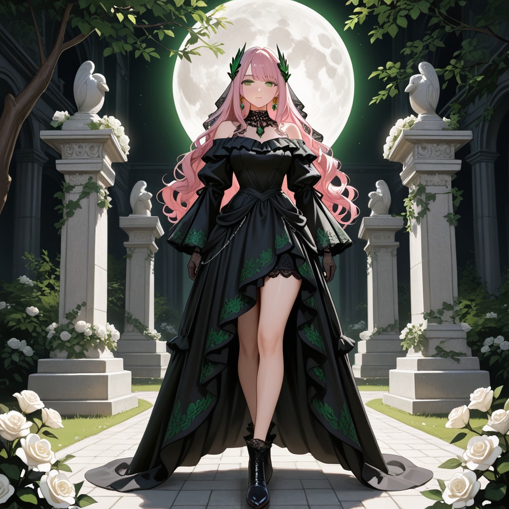 黒薔薇と月の庭