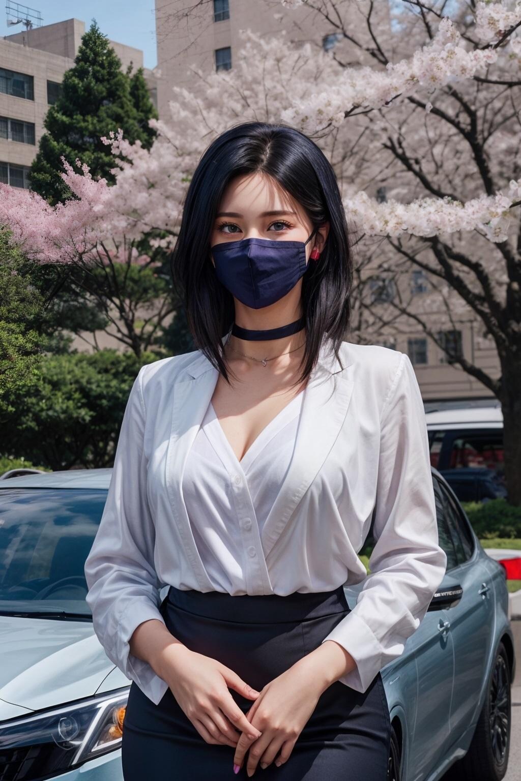 マスクのお姉さん