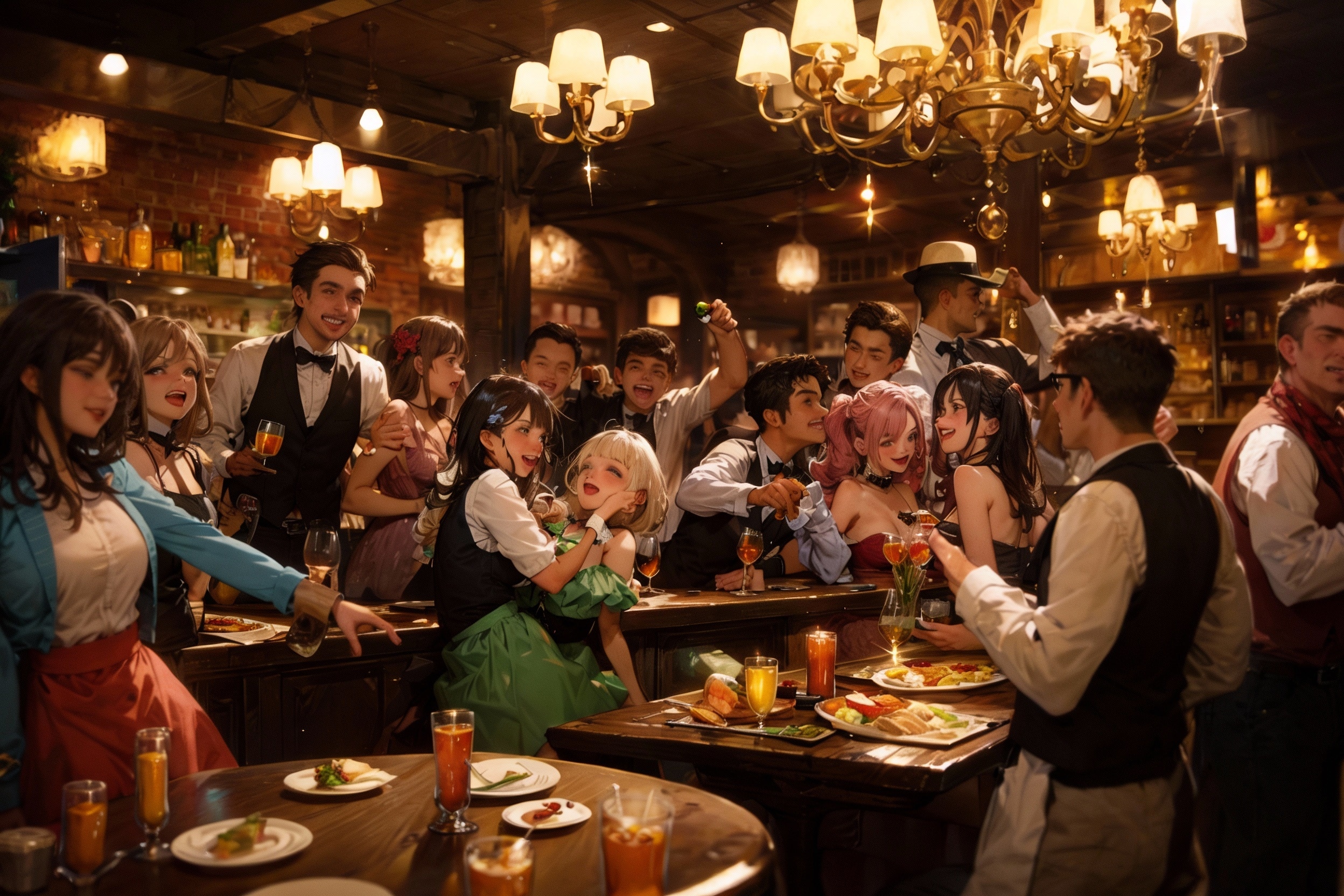 宴もたけなわ | の人気AIイラスト・グラビア