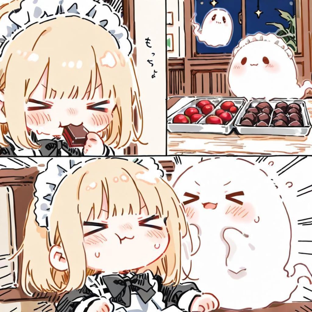 ( ;>ω<)限定チョコが食べ放題…🍫✨👻