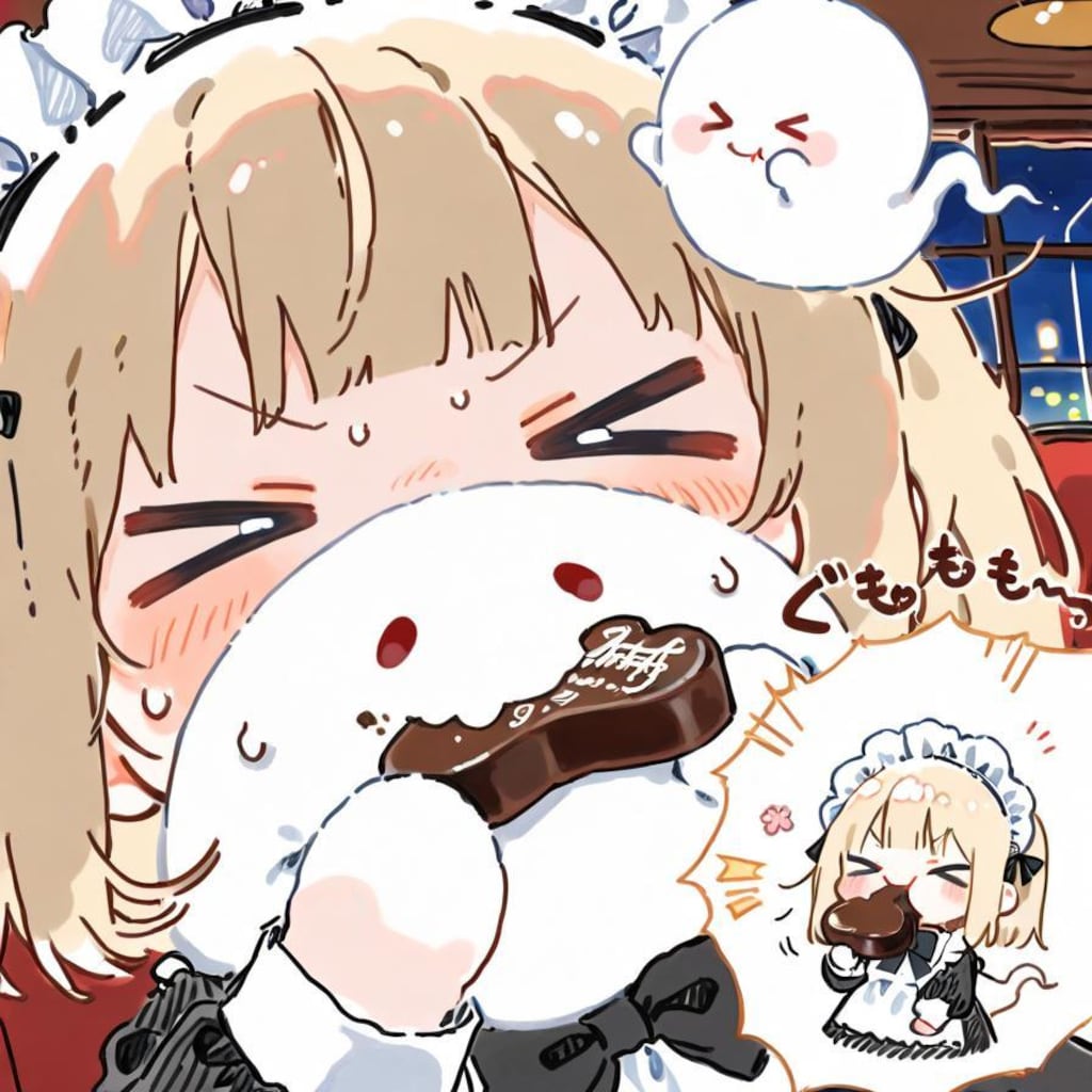 ( ;>ω<)限定チョコが食べ放題…🍫✨👻