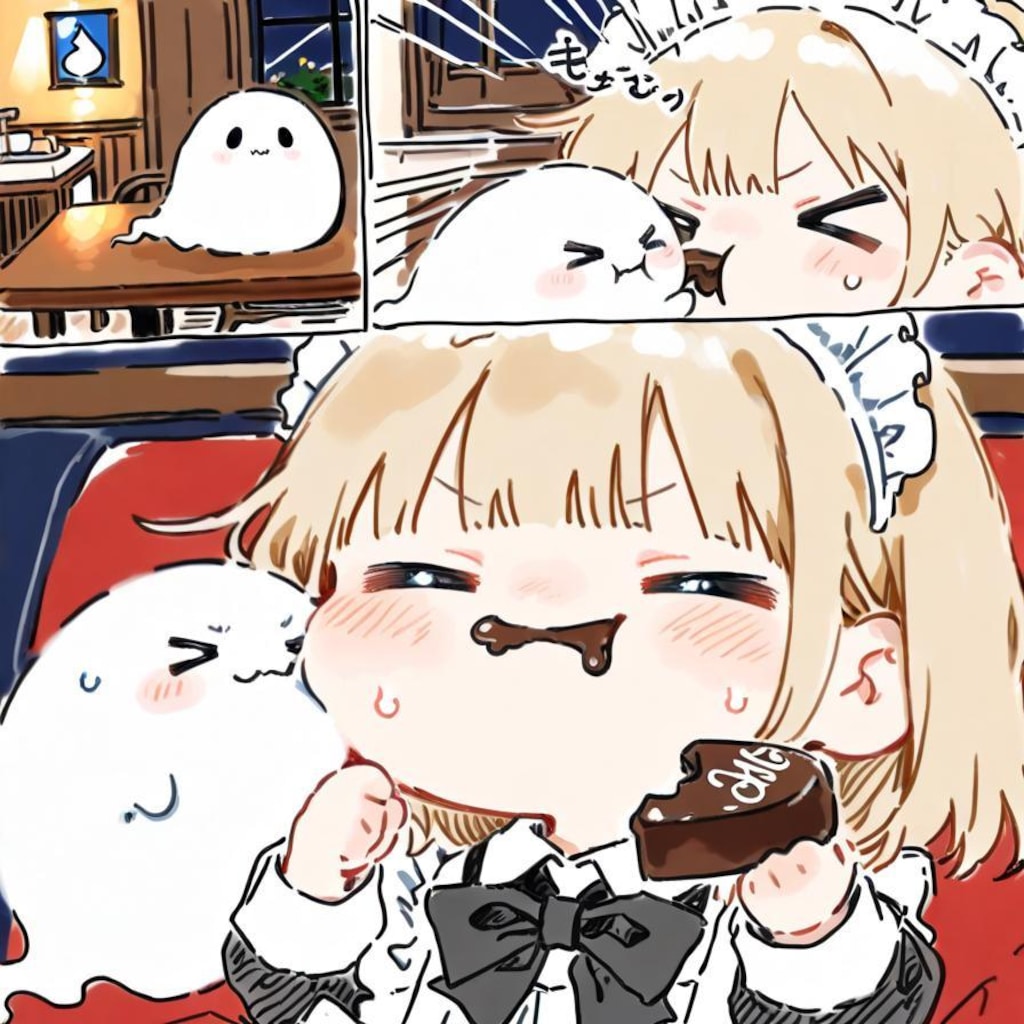 ( ;>ω<)限定チョコが食べ放題…🍫✨👻