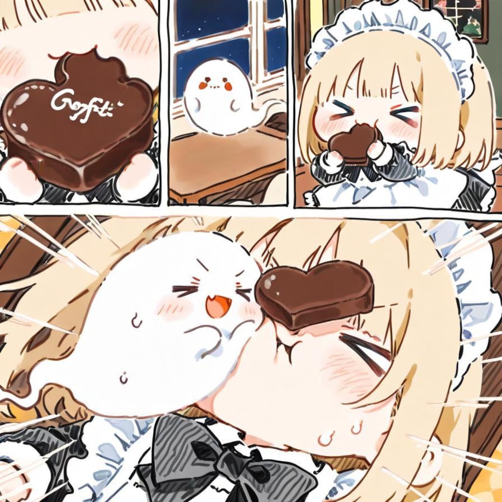 ( ;>ω<)限定チョコが食べ放題…🍫✨👻