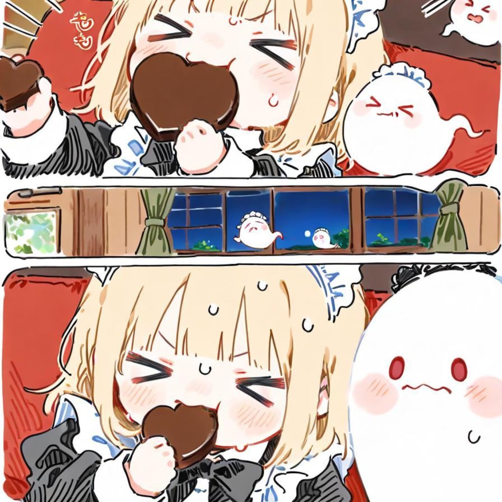 ( ;>ω<)限定チョコが食べ放題…🍫✨👻