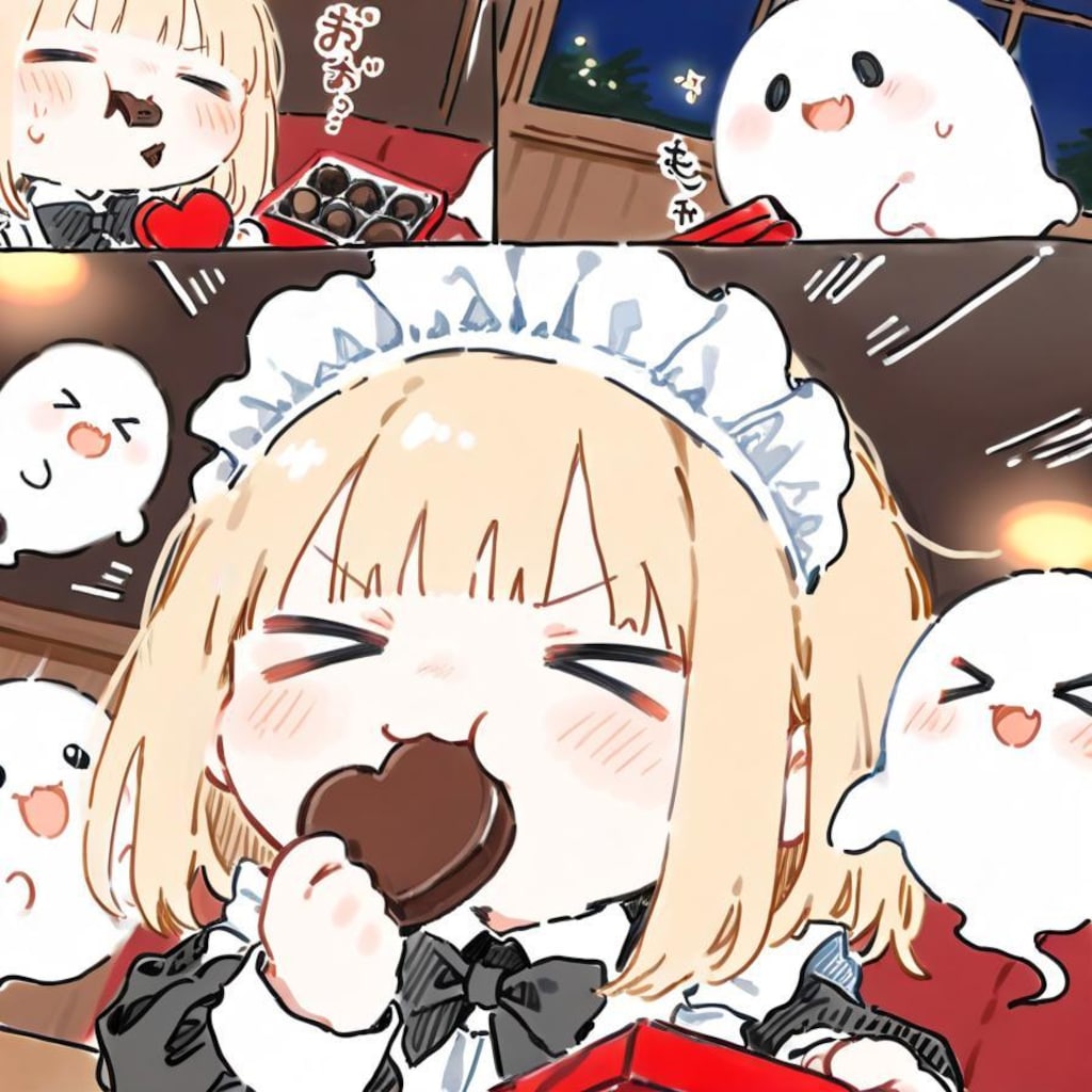 ( ;>ω<)限定チョコが食べ放題…🍫✨👻