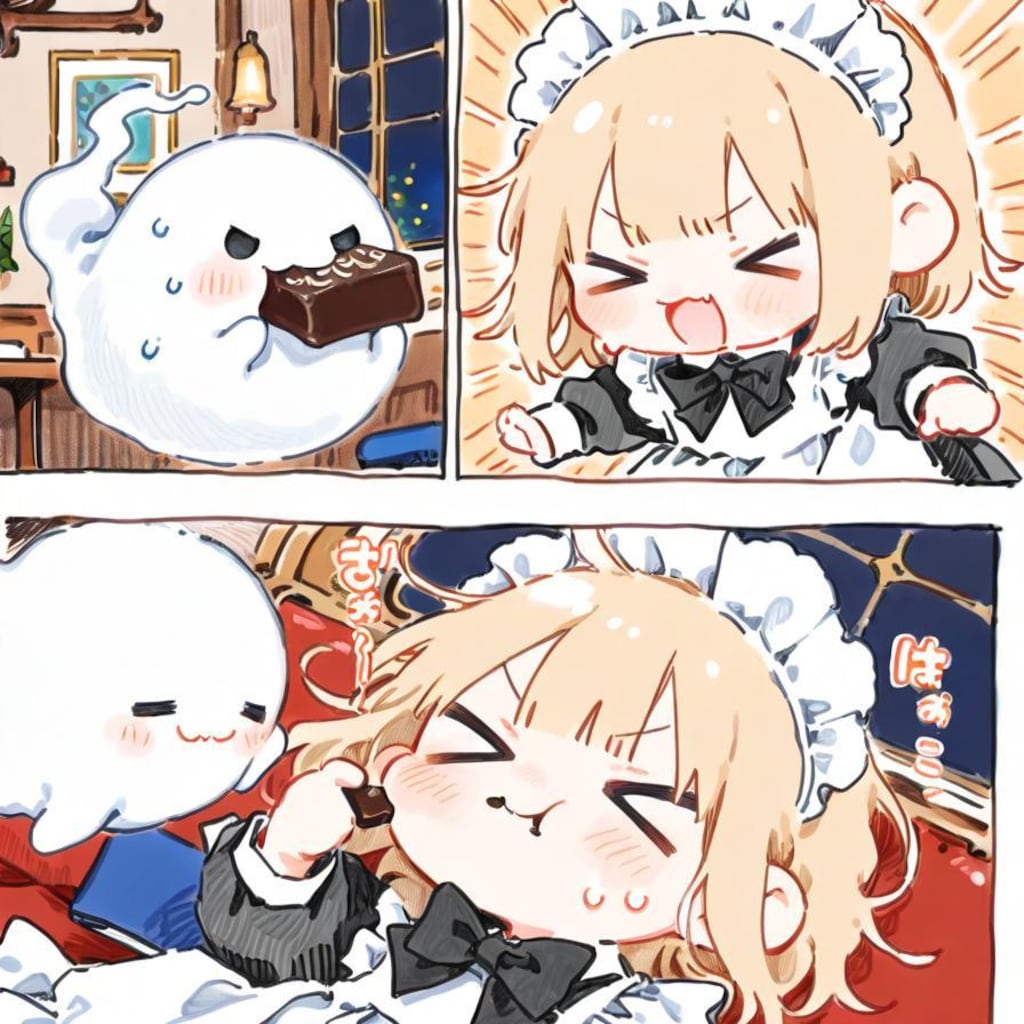 ( ;>ω<)限定チョコが食べ放題…🍫✨👻