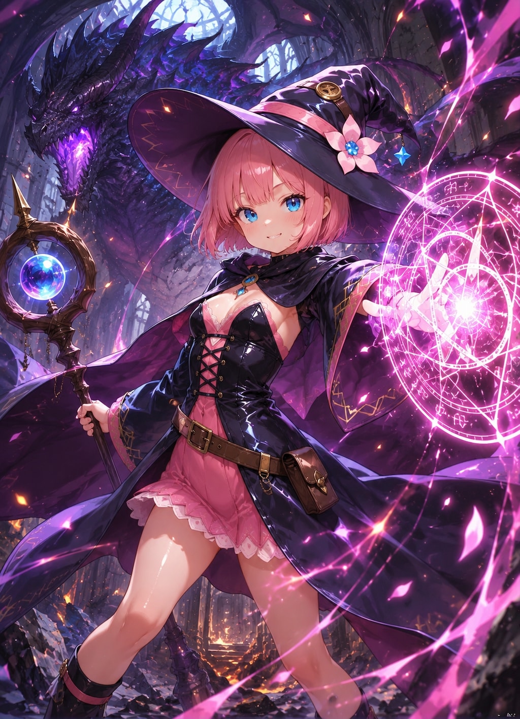 「桃花の魔法使い」「桃華の宇宙飛行士」告知画像元絵