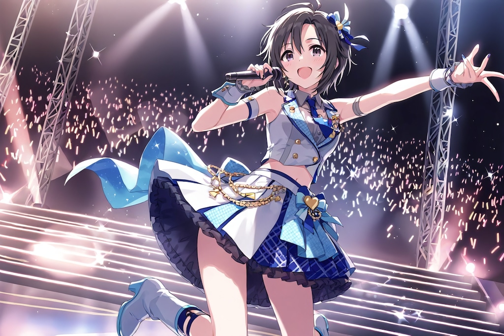 ステージで歌う菊地真