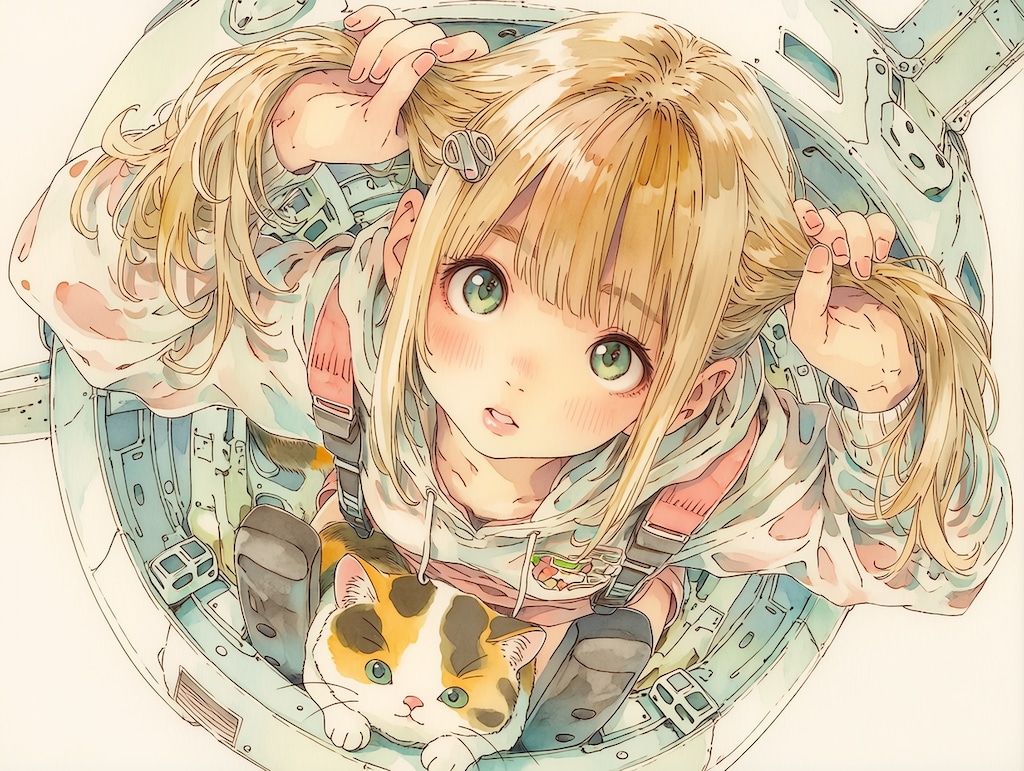 QILINちゃんの手ツインテ（１）niji7