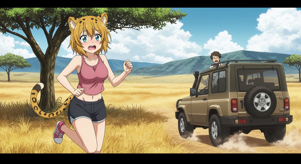 サバンナの豹娘