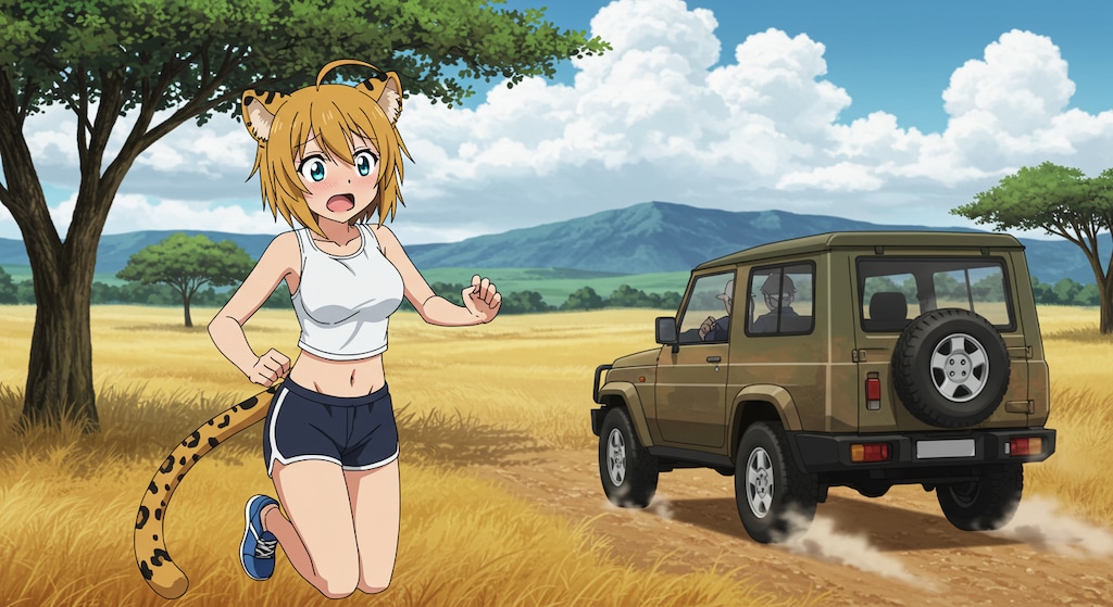 サバンナの豹娘