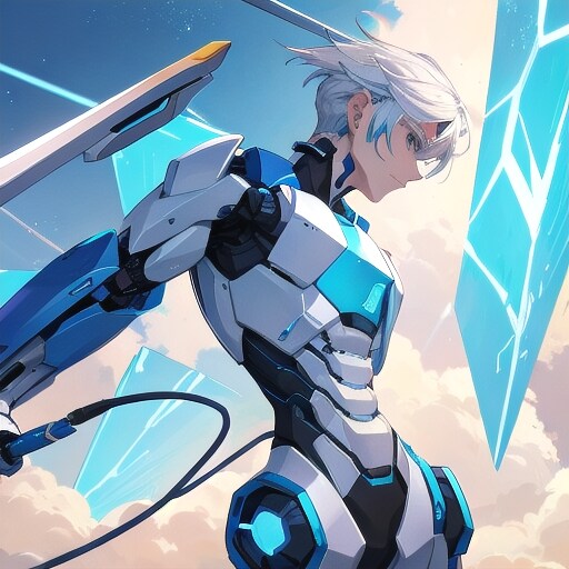 なにかアーマーを着た人
