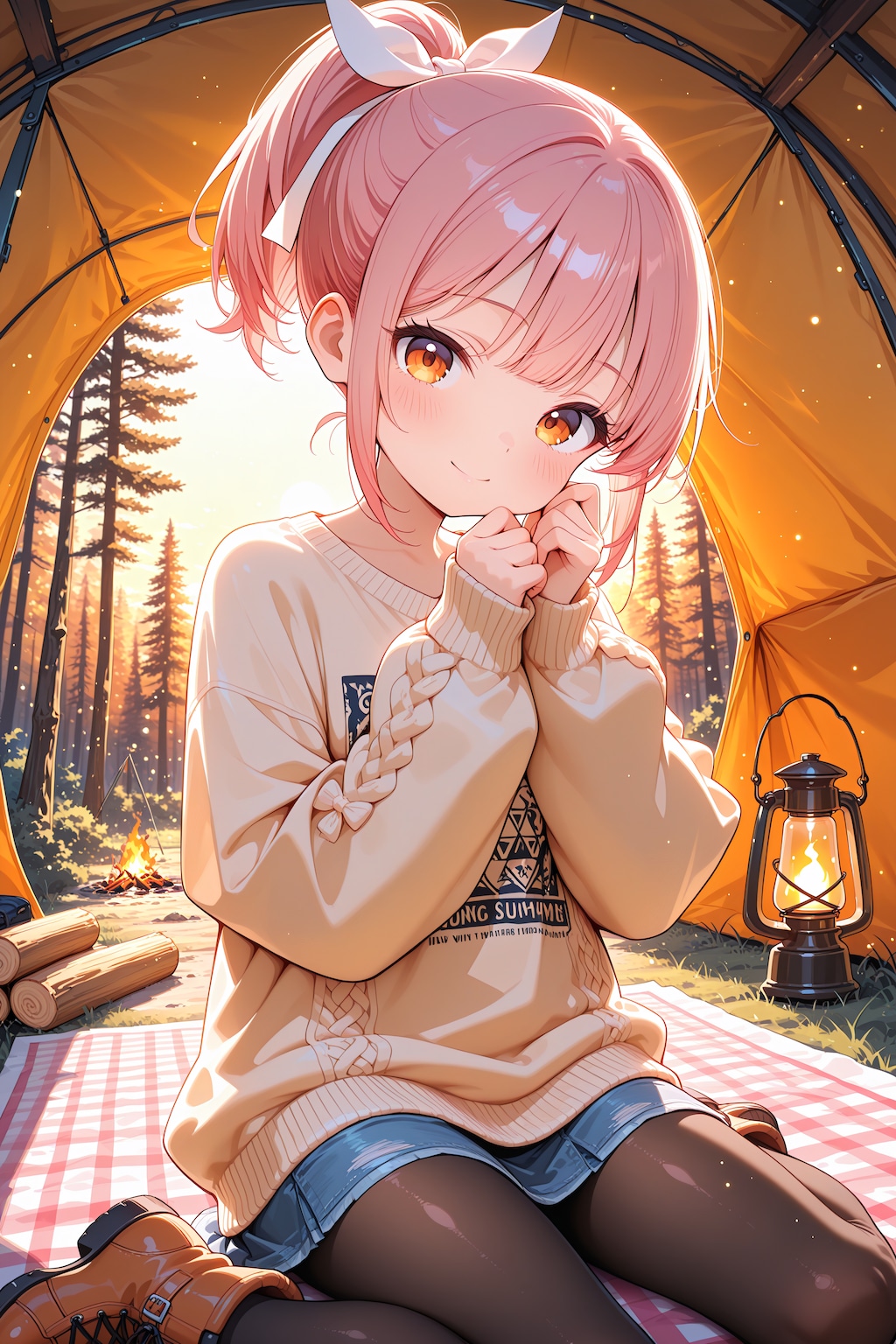 夕暮れキャンプ