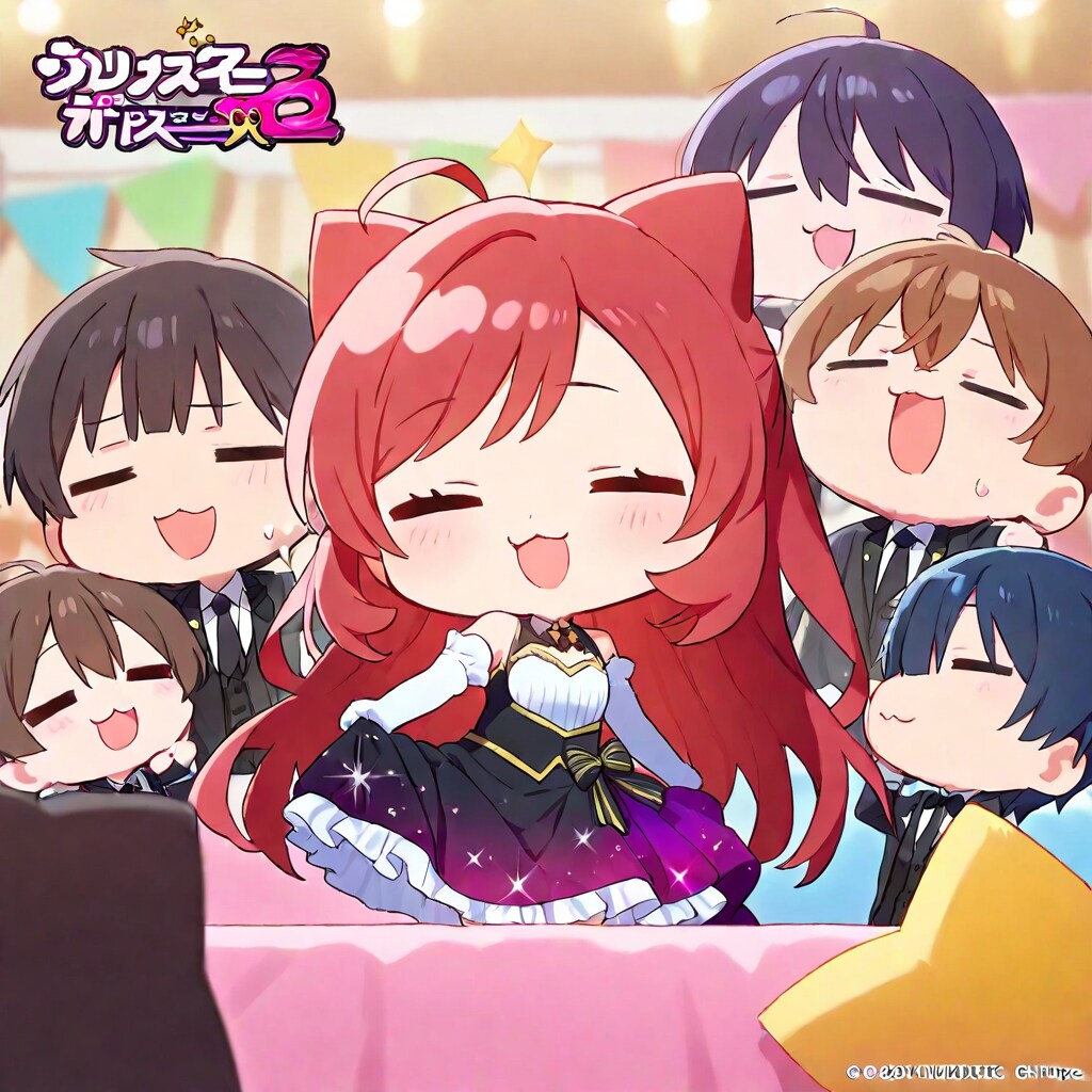 ちび執事ちゃんに囲まれたちびお嬢様ちゃん