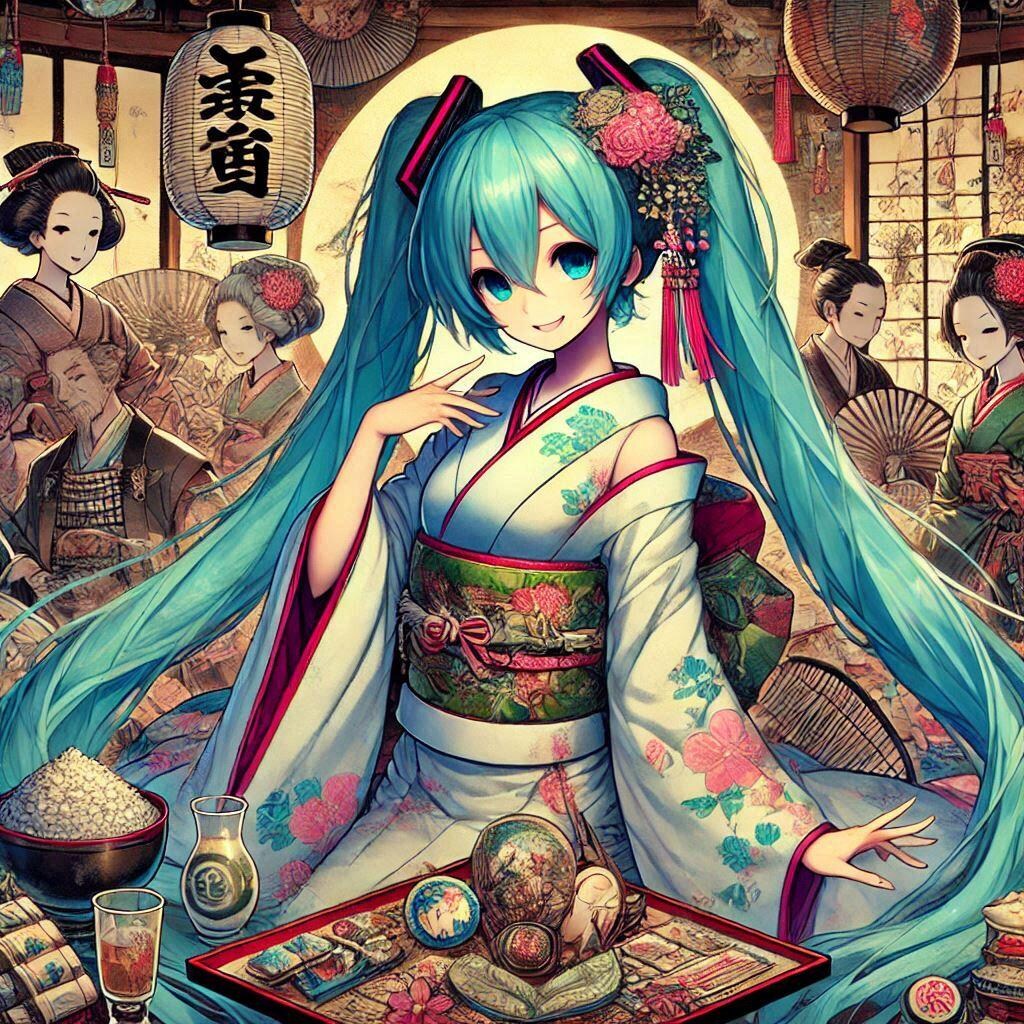 初音ミクと江戸時代