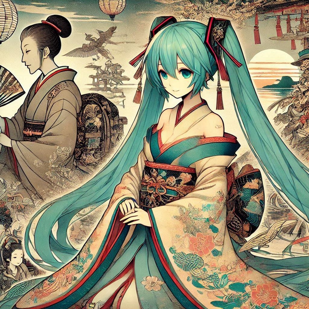 初音ミクと江戸時代