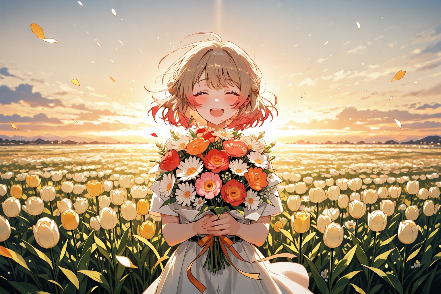 花と少女