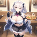 メイドとピザ 11枚目