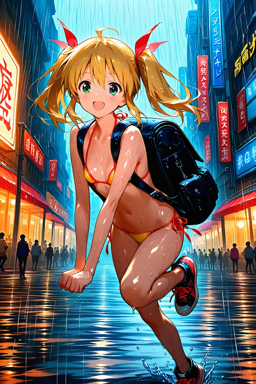 濡れて帰ります