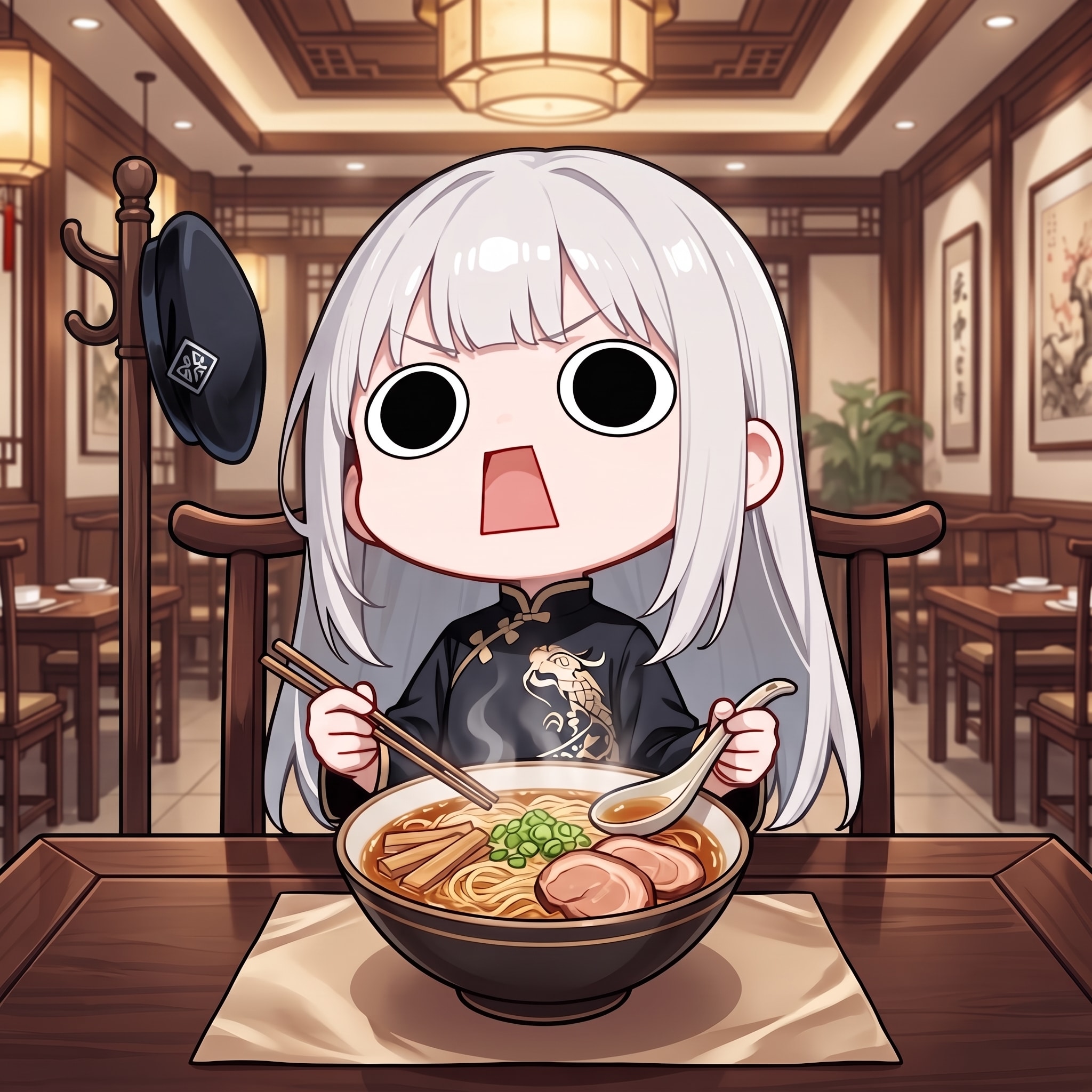 やってしまいよった後はえらいこちゃーシュー麺を頂くえらいこっちゃ嬢 | の人気AIイラスト・グラビア