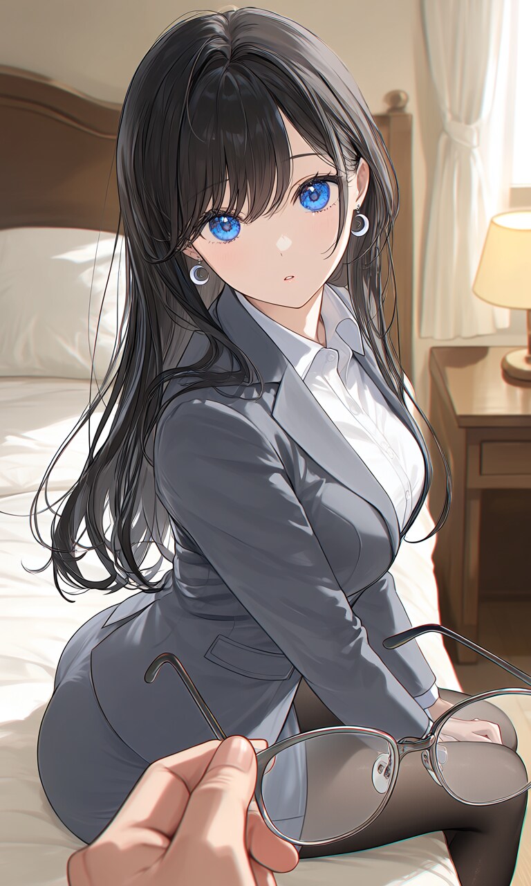 眼鏡を外されて