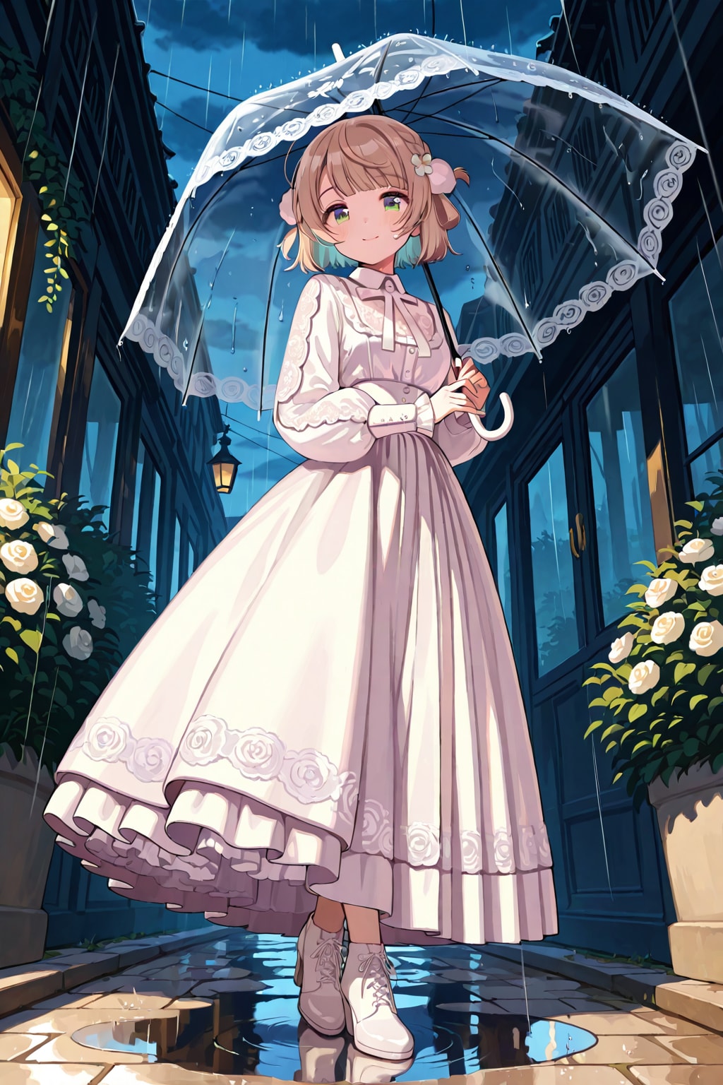Wedding night on the rain | の人気AIイラスト・グラビア