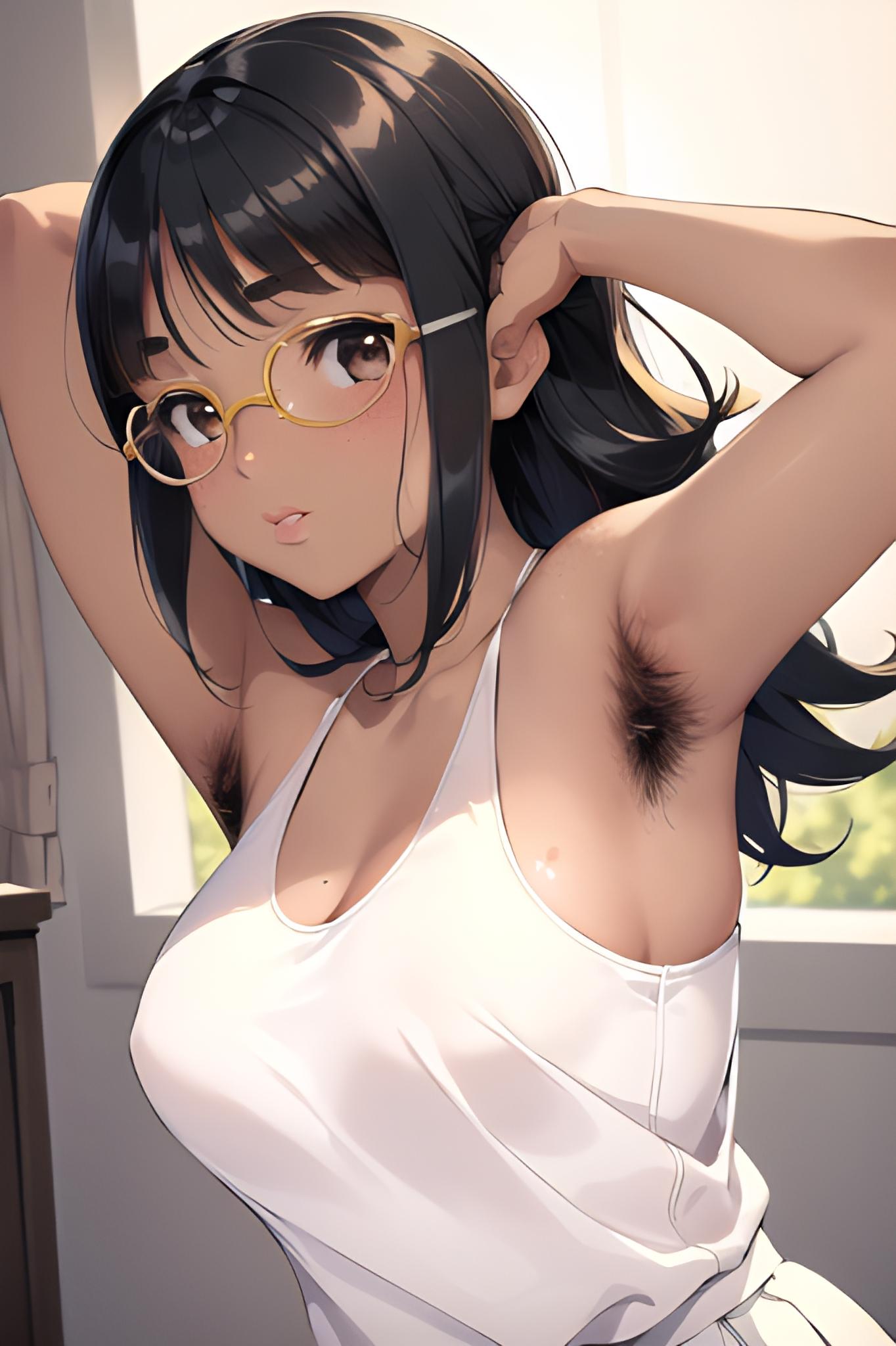 脇毛いろいろ