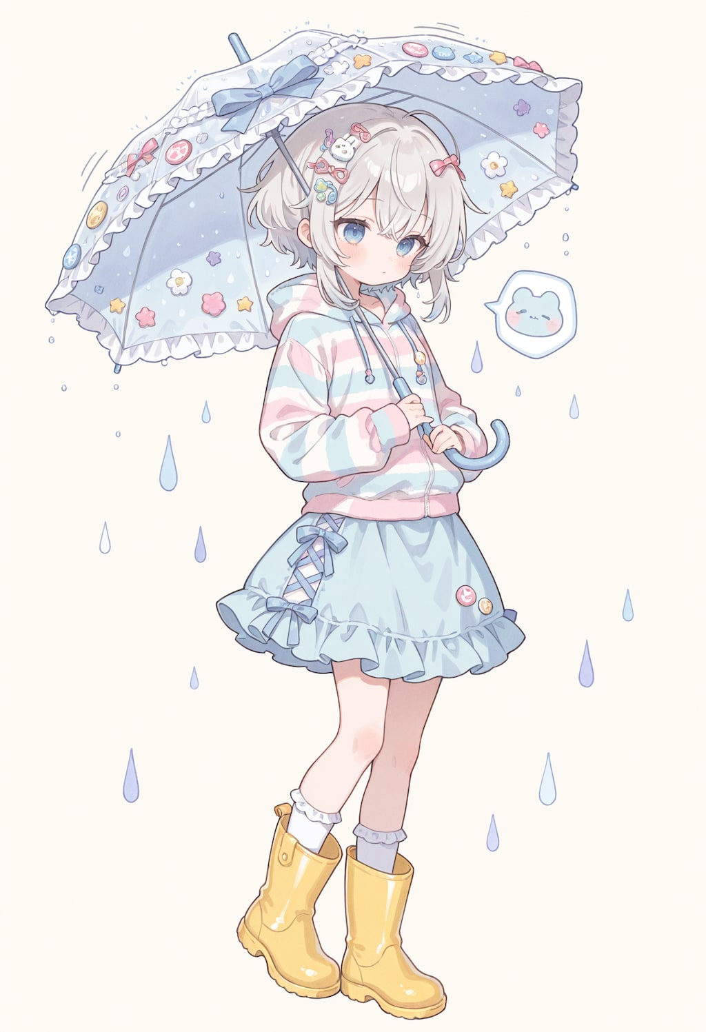 雨のパーカーちゃん