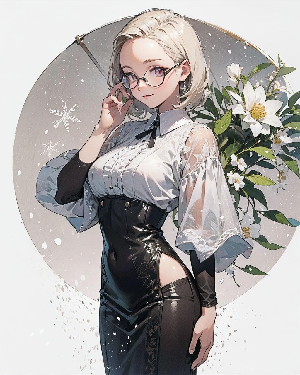 幻想世界の “めが×でこ” さん 冬の国編・中性的キャラクター