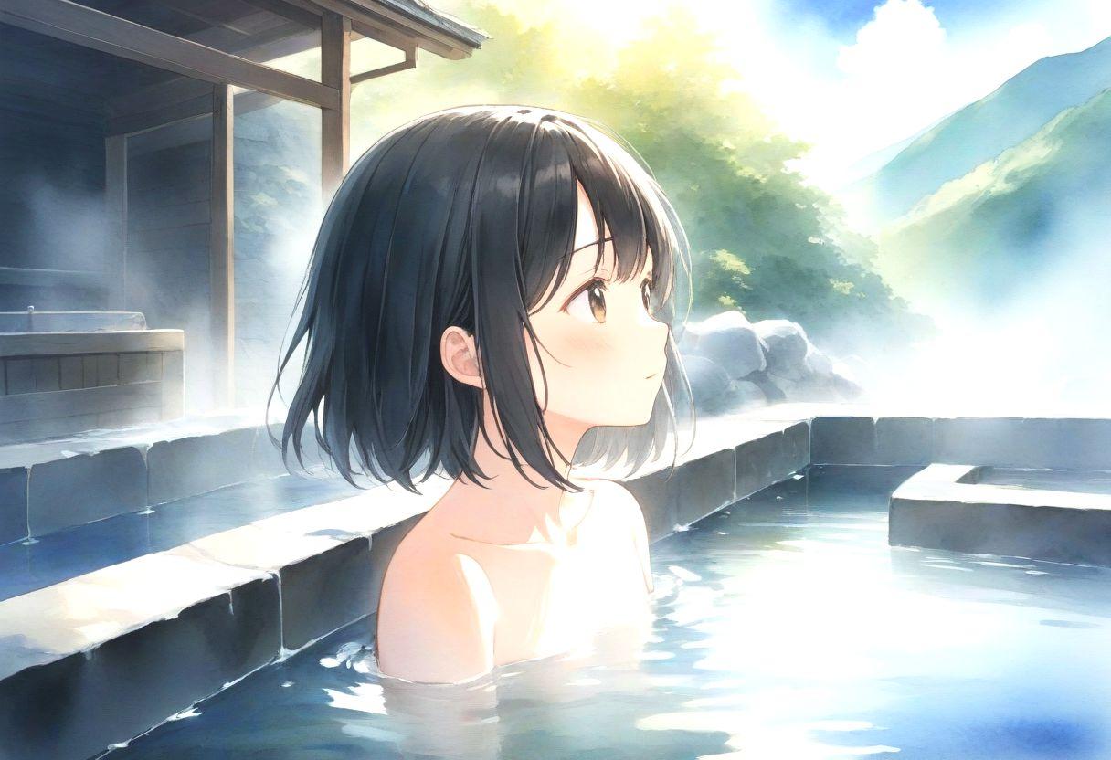 露天風呂と少女(2)