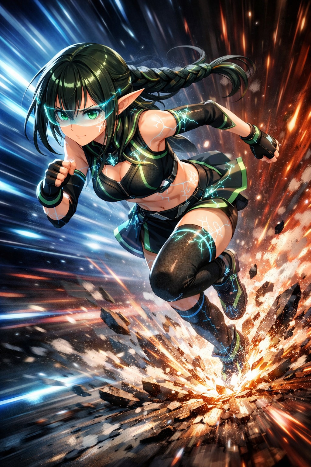 ＜最速＞光速少女 | の人気AIイラスト・グラビア