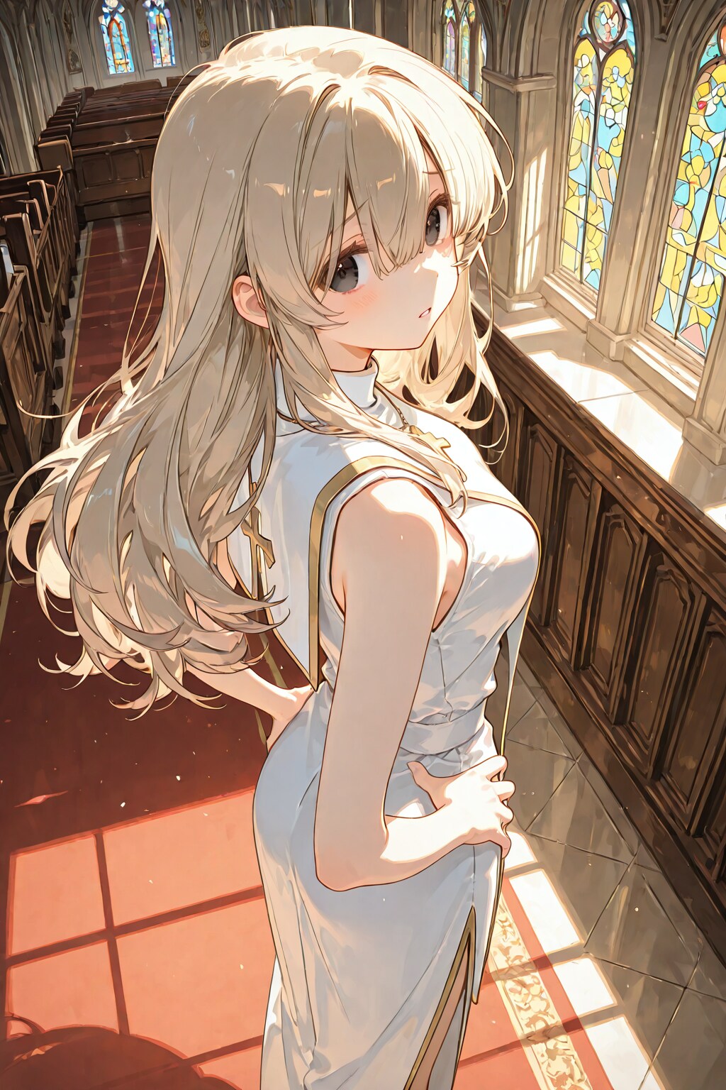 ダウナーシスター『･･････君、また来たの？　誘われてもデートはしないわよ』 | の人気AIイラスト・グラビア