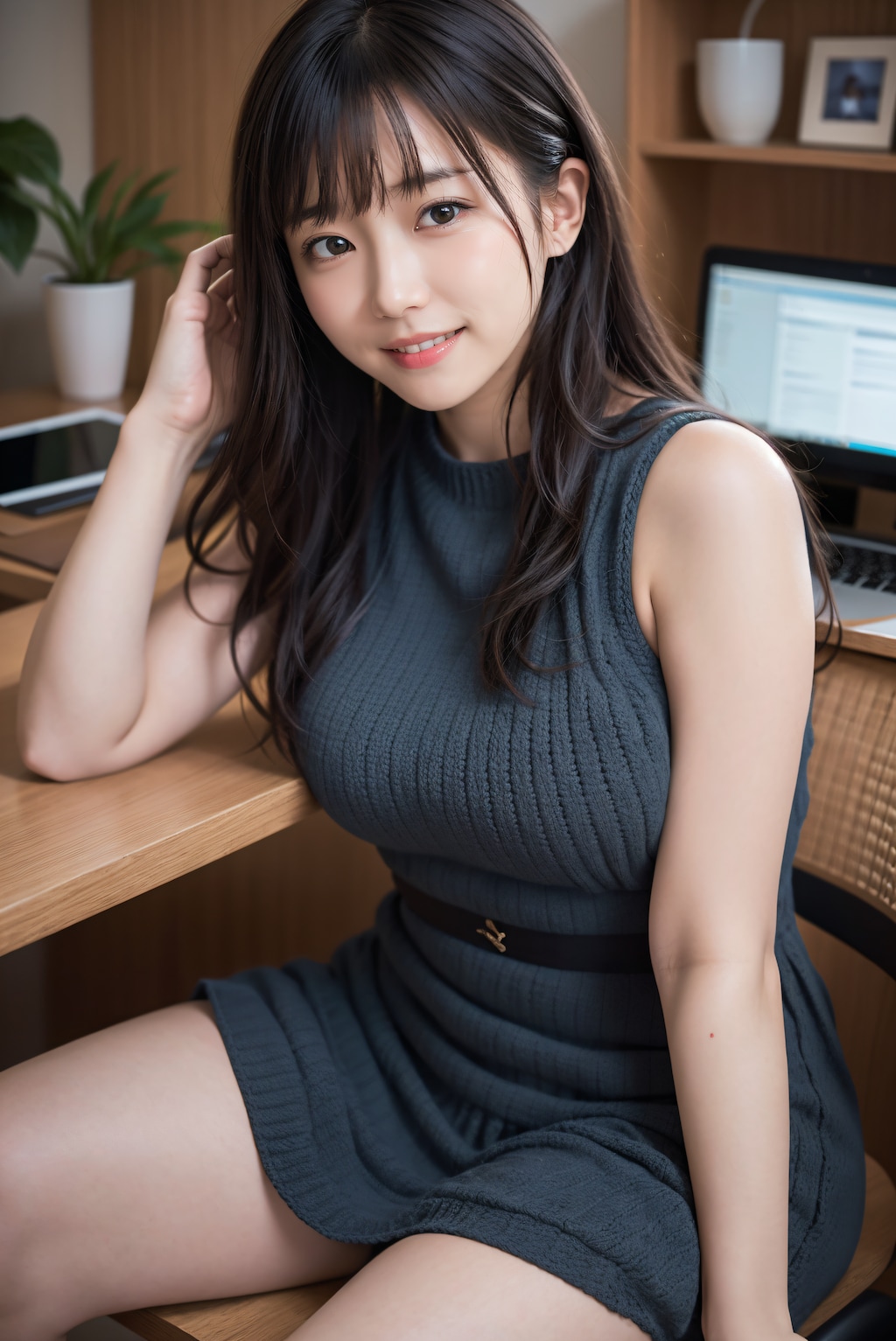 サマードレスのOL