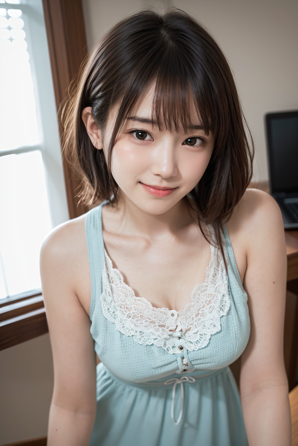 サマードレスのOL