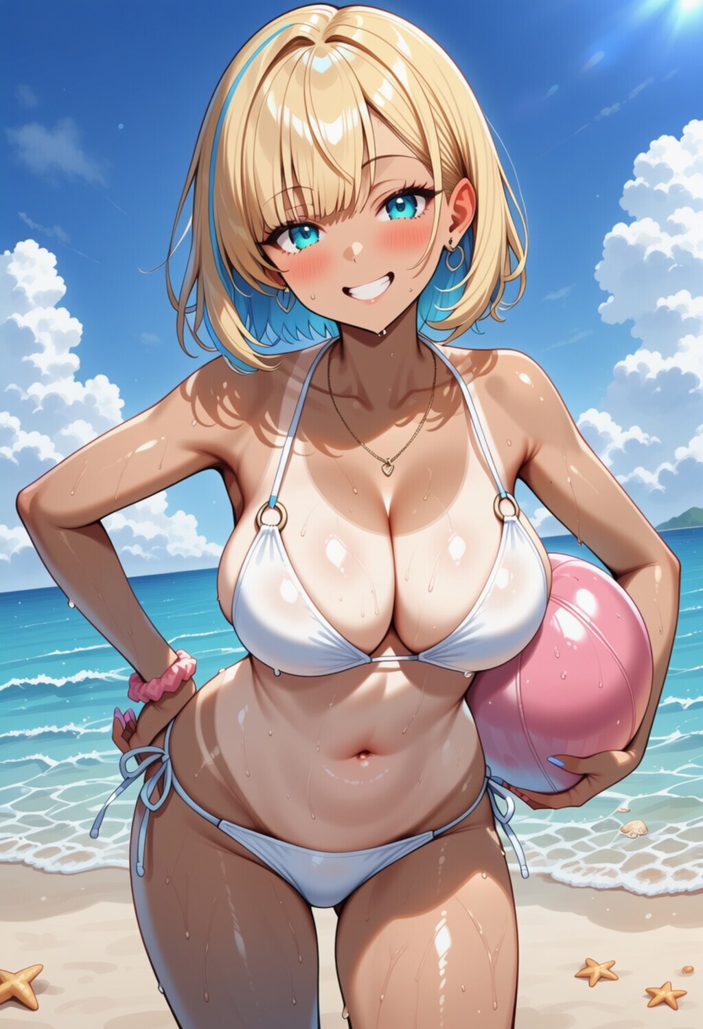 ギャルと海
